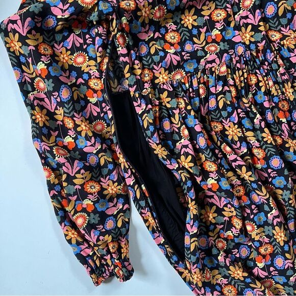 BODEN Trim Detail Maxi Dress Black, Multi Flora Bloom 4 - Picture 13 of 14